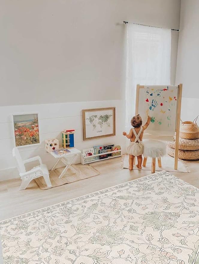 The Shwally PlayMat - Soft Baby Play Mat - Reversible Foam Floor Mat - Waterproof, Wipe-Clean, Durable, Non-Toxic and Hypoallergenic - Large (6.5' X 4.5') (Josephine)