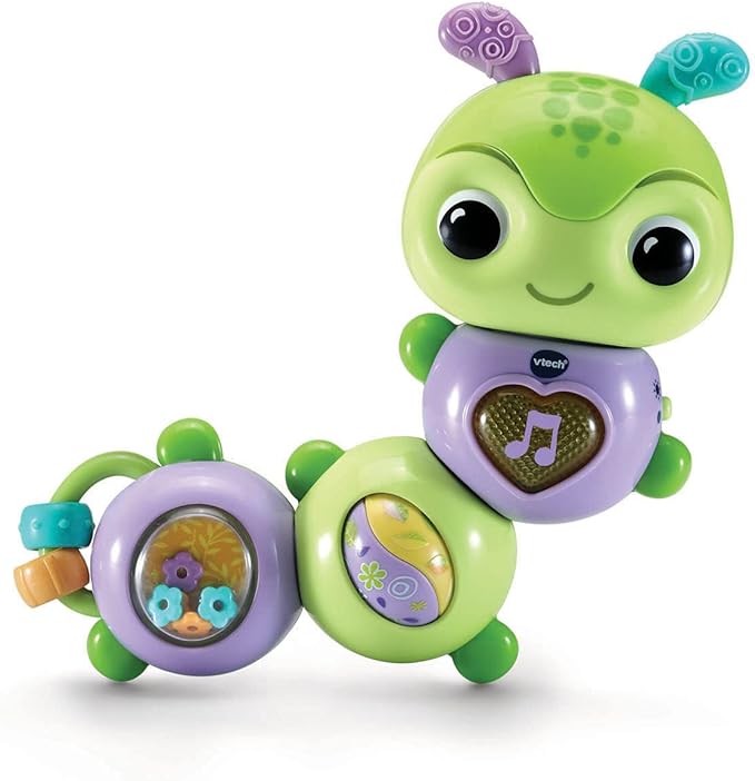 VTech 80-536423 - Animal Friends Twist & Wobble Caterpillar - Educational Baby Toy - Sturdy and Durable Design - 6 to 24 Months - Dutch Spoken,Multicolors