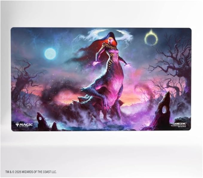 Gamegenic Magic: The Gathering Lorwyn Eclipsed Shiny PLAYMAT - Moonshadow Design, Premium 61×35 cm Playmat with Shiny Ultra-Fine Surface, Flat Stitching & 2mm Cushioning