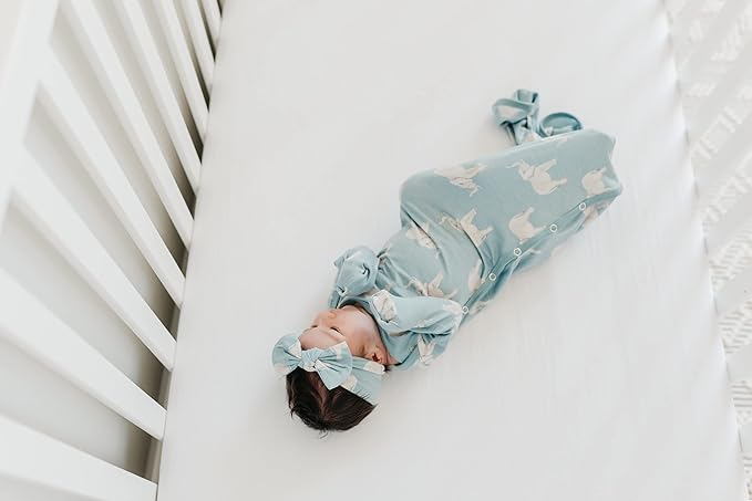 Copper Pearl Baby Bows: Stylish Headbands for Baby Girls, Premium Soft and Stretchy Baby Headbands, Perfect for Newborns, Trendy Designs - Peanut