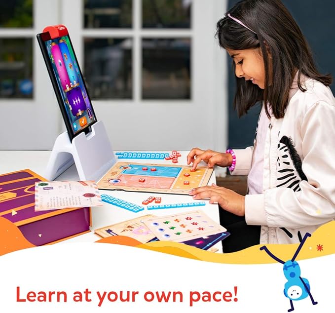 Osmo - Math Wizard and the Magical Workshop for iPad - Ages 6-8/Grades 1-2 -Addition & Subtraction-Curriculum-Inspired-STEM Toy Gifts for Kids,Boy & Girl-Ages 6 7 8 (Osmo Base Required)