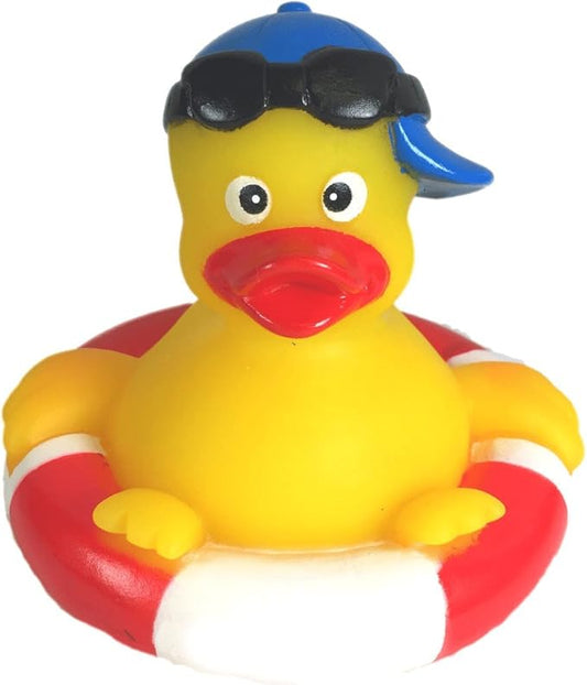 3" Rubber Duck [Sealed Hole, Floats Upright] - Baby Safe Bathtub Bathing Toy - Rubber Pool Duck