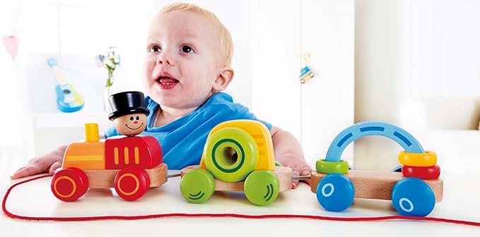Hape Wooden Railway Triple Play Wooden Train Set