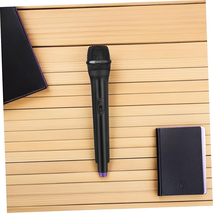 Ipetboom Simulated Microphone Toy, 1 Pc Fake Microphone Pretend Play Mic Karaoke Prop Fun Birthday Party Favors