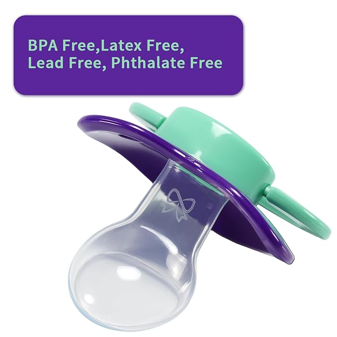 CutiePlusU Big Sized Pacifier Large Shield Purple Red Green