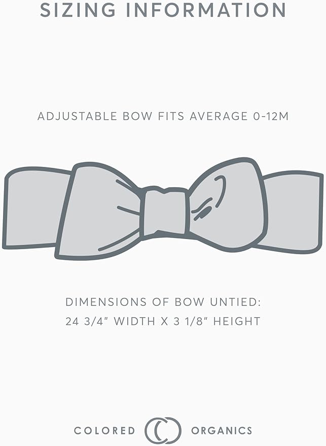 Colored Organics Baby Organic Cotton Hattie Bow Wrap Headband