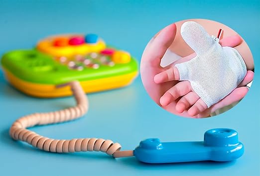 Thumb Sucking Stop for Kids Baby Thumb Sucking Guard Gloves Finger Sucking Stop Guard Anti Thumb Sucking Gloves(XL)