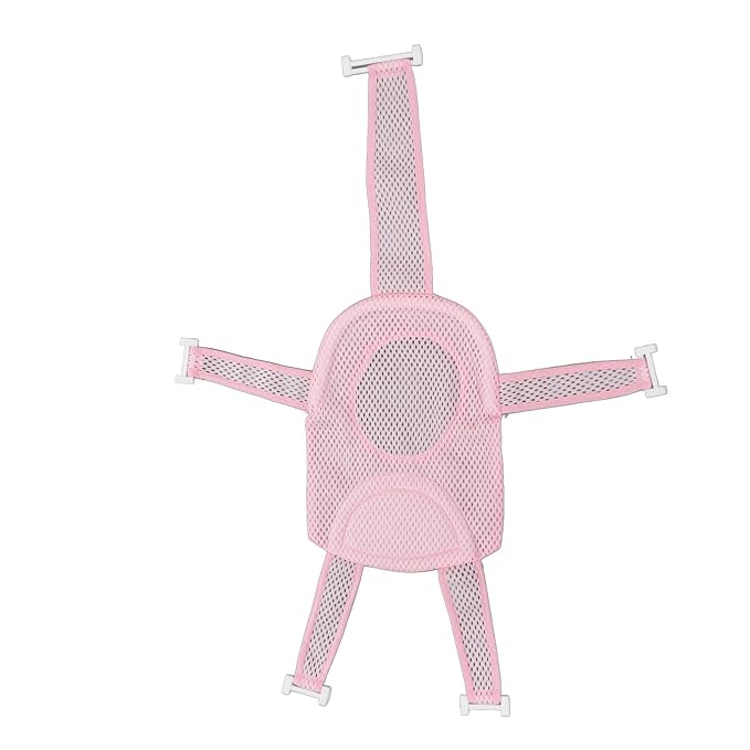 Five Corner Bath Seat Support Net Skid Proof Universal Breathable Mesh Soft Headrest Baby for Infant Equipment ()-Baby