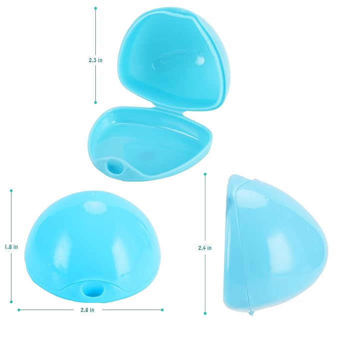 Accmor Pacifier Case, Pacifier Holder Case, Pacifier Container for Travel, BPA Free, Blue, 3 Pack