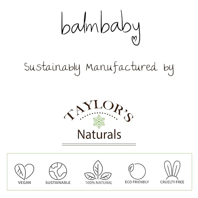 Balm Baby Natural & Organic Baby Teething & Calming Tincture - Calms, Soothes Gums and Discomfort – Vegan - Glass Bottle with Glass Dropper (2-PK)