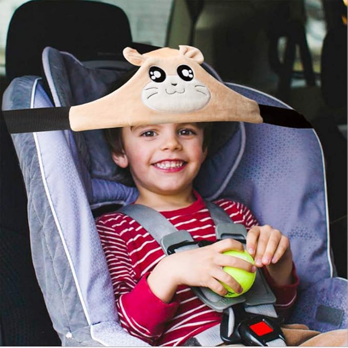 Toddler Car Seat Head Support Sleeping,Travel Head Support for Carseat Baby,Adjustable Head Strap for Car Seat Kids
