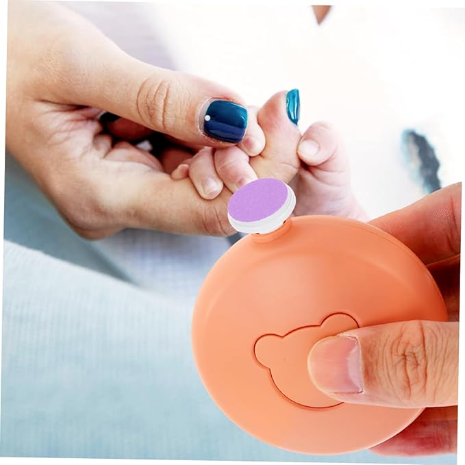 Baby Electric Nail File Replacement Pads 24 Pcs Nail Grinding Heads for Infant Toddler Electric Trimmer Sandpaper Pads Safe Gentle Use