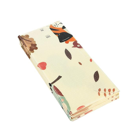 Baby Crawling Mat, Double Sided Soft Play Mat for Floor Exercise, Baby Play Mat with Animal Print Design, Non-Slip, 78 x 70 x 0.4 Inches, Gray (Tiger)