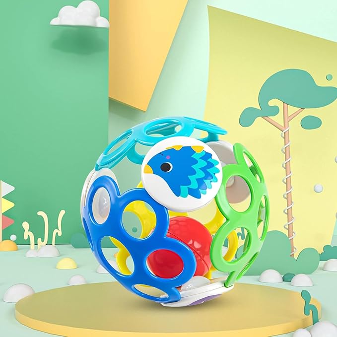 Rattle Ball Toy Baby Ball Toy 6-12 Months Baby, Sensory Ball for Newborn to Practice handshaking Skills