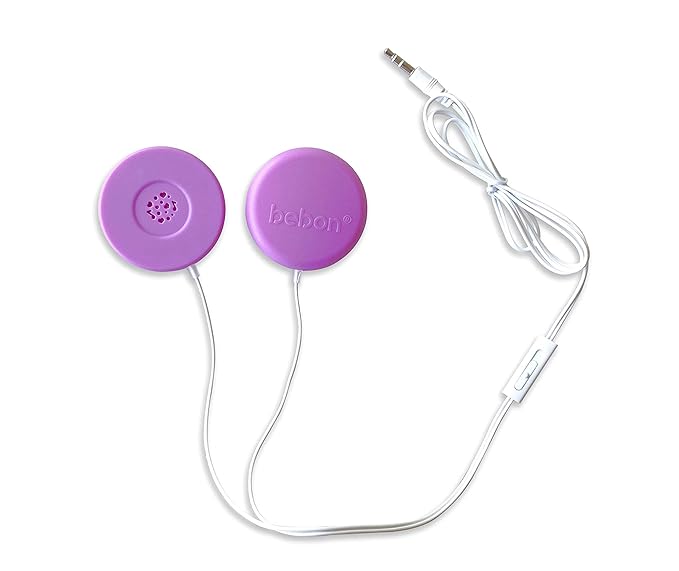 Baby-Bump Headphones – Plays and Shares Music, Sound and Voices to the Womb – Premium Baby Bump Speaker System – Including bebon Tunes APP (iOS and Android) (Purple)