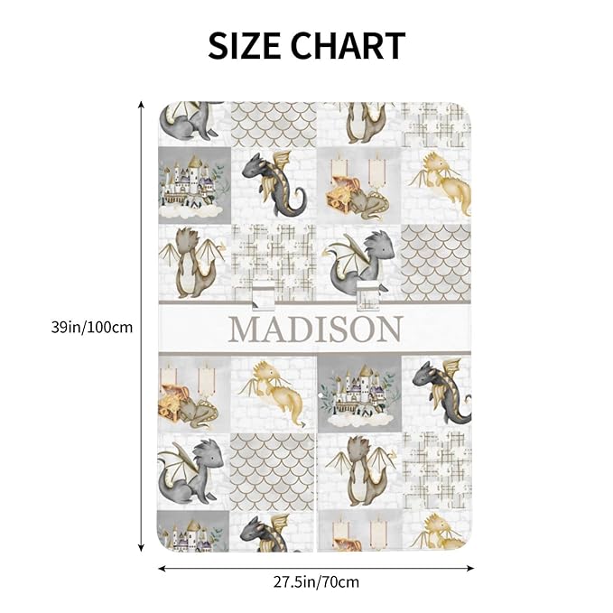 Personalized Baby Car Seat Canopy for Boys and Girls, Custom Name Baby Car Seats Covers for Babies, Opening Minky Nursing Breastfeeding Stroller Cover Infant Carseat Canopies for Newborn (Cute Dragon)