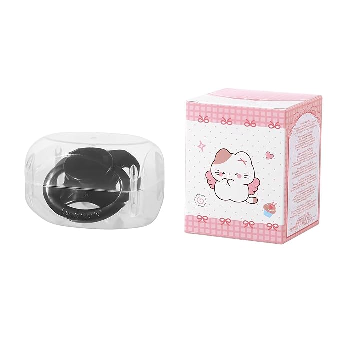 Landofgenie Adult Size Large Shield Pacifiers Bone Shaped Cutie Pacifier Black