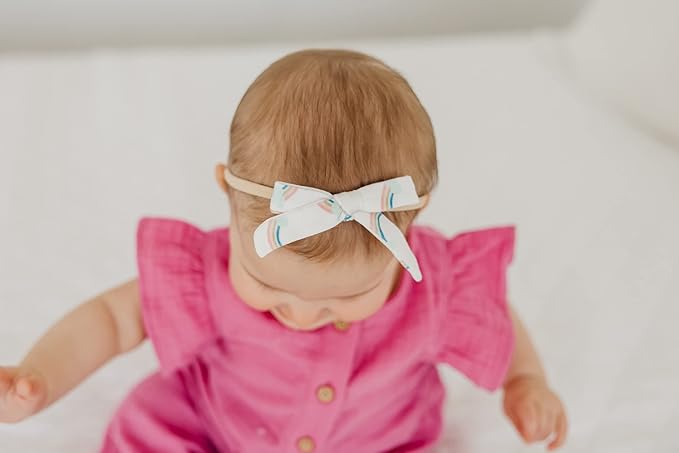 Copper Pearl Ribbon Baby Bow Daydream