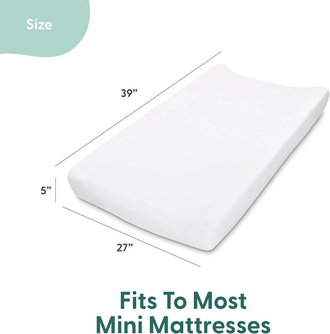 The Peanutshell 3-Pack Fitted Playard Sheets - Soft & Breathable Baby Girl Mini Crib Sheets, Pack N Play Mattress, Fits Standard Playard Pack Play Mattresses - Woodland Floral