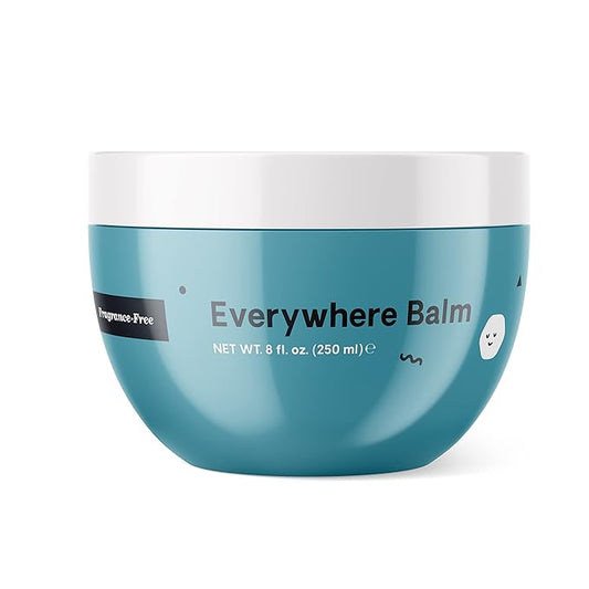 Hello Bello Everywhere Balm - Dermatologist-Tested, Hypoallergenic, Soothing & Ultra-Mild on Sensitive Skin - Thoughtful Ingredients - Fragrance-Free, 8 Fl Oz (1 Pack)