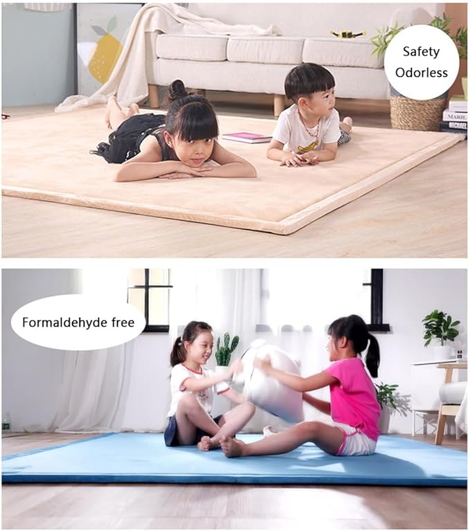 Play Crawling mat for Nursery Baby, Extra Soft Activity Floor Mat for Kids Playroom Bedroom-hot pink-150 * 150cm