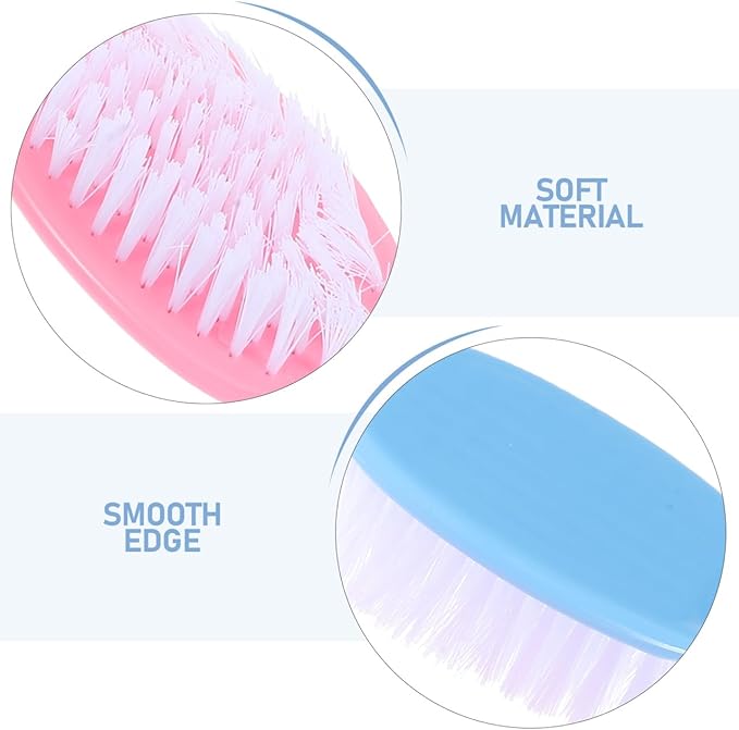 Baby Hair Brush and Comb Set for Newborns Infant Hair Care Lightweight Portable 5.31 Inch Household Infant Convenient Soft Synthetic Hairbrush for Gentle Scalp Massage and Detangling