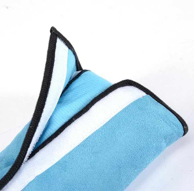 Kids Seatbelt Pillow 2 Packs, Universal Car Seat Belt Pillow Seatbelt Protector Soft Cushion Shoulder Covers Pad Headrest Neck Support Kids for Children and Adult (Blue)