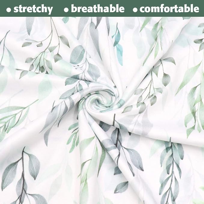 DILIMI Newborn Lounger Cover, Removable Baby Lounger Cover, Ultra Soft Comfortable Slipcover for Infant Lounger Pillow, Green Leaf