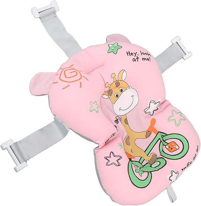 Garosa Baby Bath Pad, Newborn Bathtub Mat Infant Bath Supporter Pad Bathtub Pillow Nonslip Floating Bathing Tub Seat for Baby 0-12 Months ()