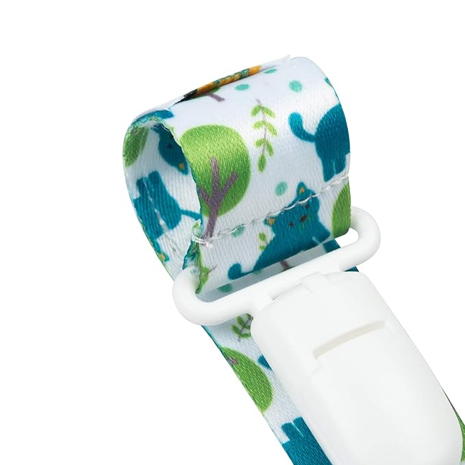 babygoal Animal Pacifier Clips, 6 Pack Binky Paci Holder Leashes Fits for Most Baby Pacifiers and Binkies