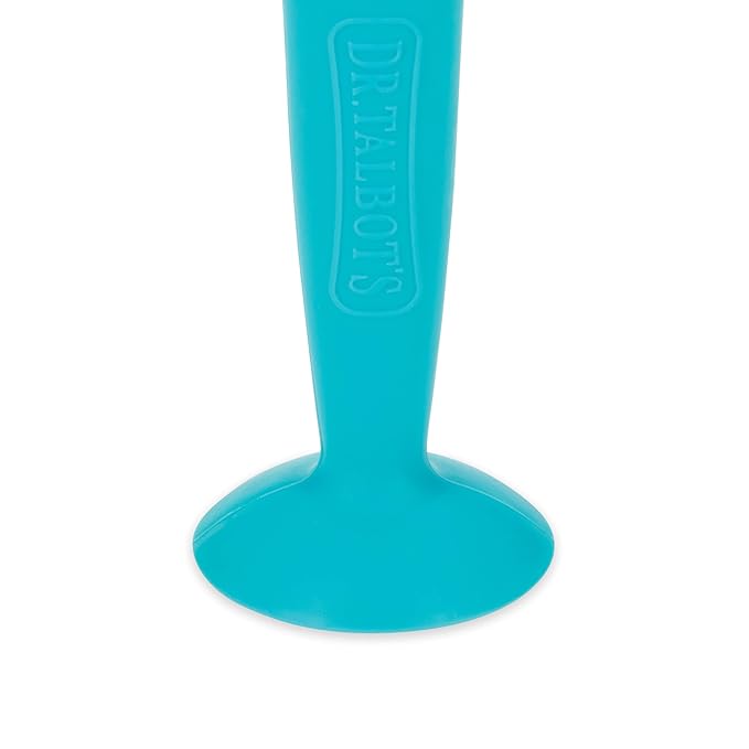 Dr. Talbot's Diaper Cream Brush for Babies - Diaper Rash Cream Applicator with Suction Base - Full Size - Aqua Blue