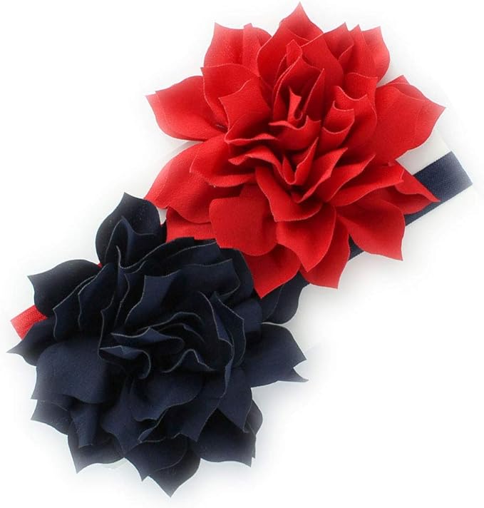 My Lello Petal Flower Headbands Baby - Girls - Toddler Stretchy Elastic Pair