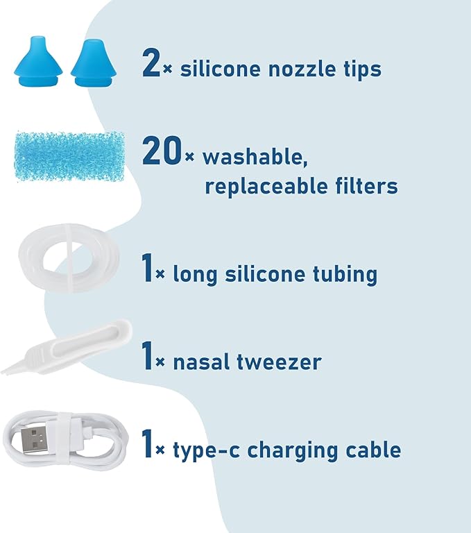 Replacement Parts for 'NosePro', SnotMax and Snotvac Nasal Aspirator