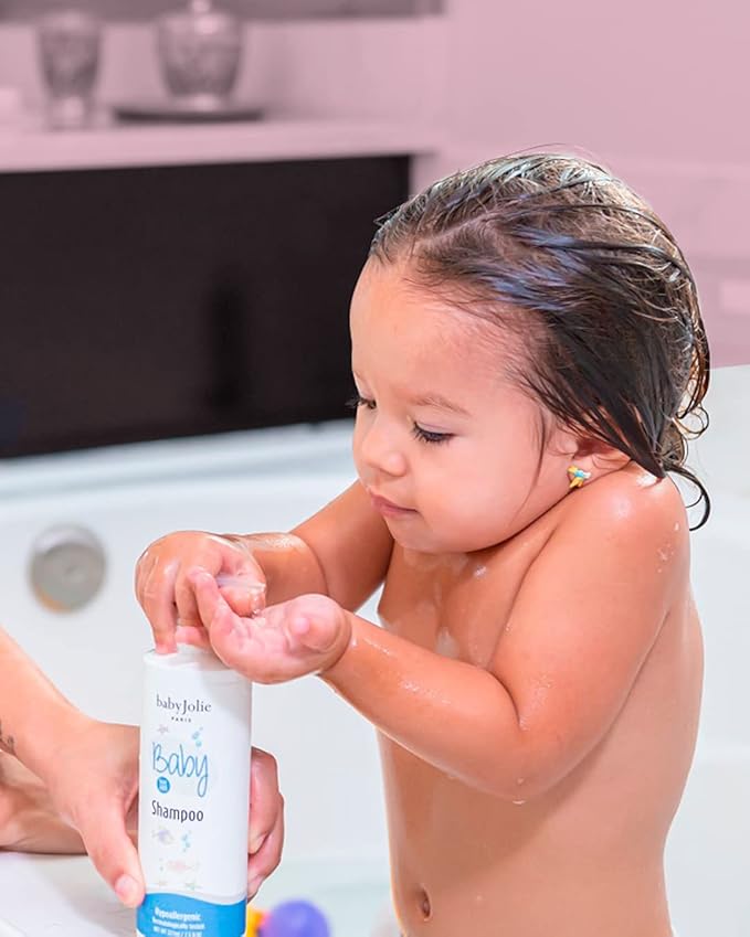Baby Jolie Tear-Free Bath Essentials for Infants and Toddlers | Shampoo 7.5oz + Hair Conditioner 7.5oz