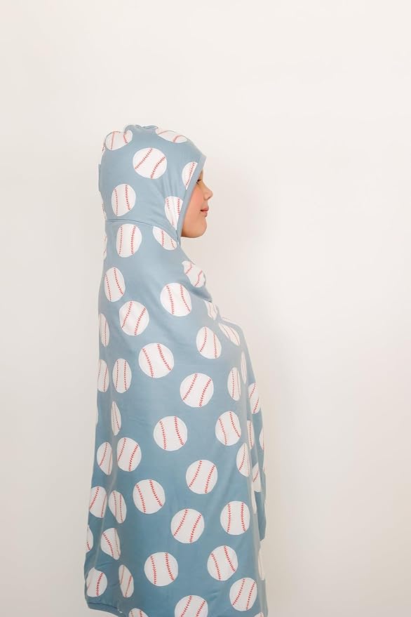 Copper Pearl Hooded Bath Towels Premium Knit/Terry Cloth Toddler Towels with Hood, Pockets, and Cool Designs - Great to Gift and Make Bath Time Fun - Big Kids Hooded Towel, Slugger
