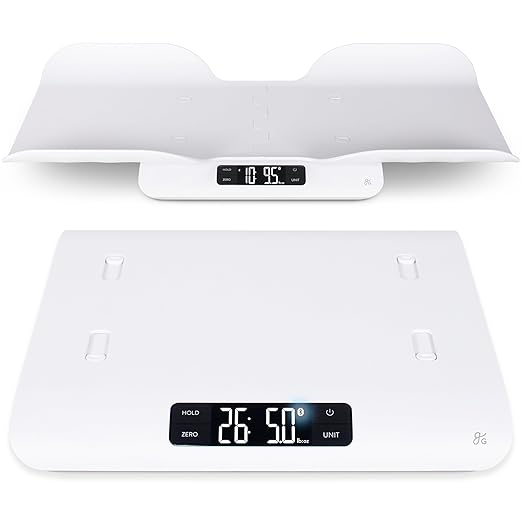 Greater Goods Smart Bluetooth Baby Scale with in-House Algorithm for Wiggly Babies, Infants, and Toddlers