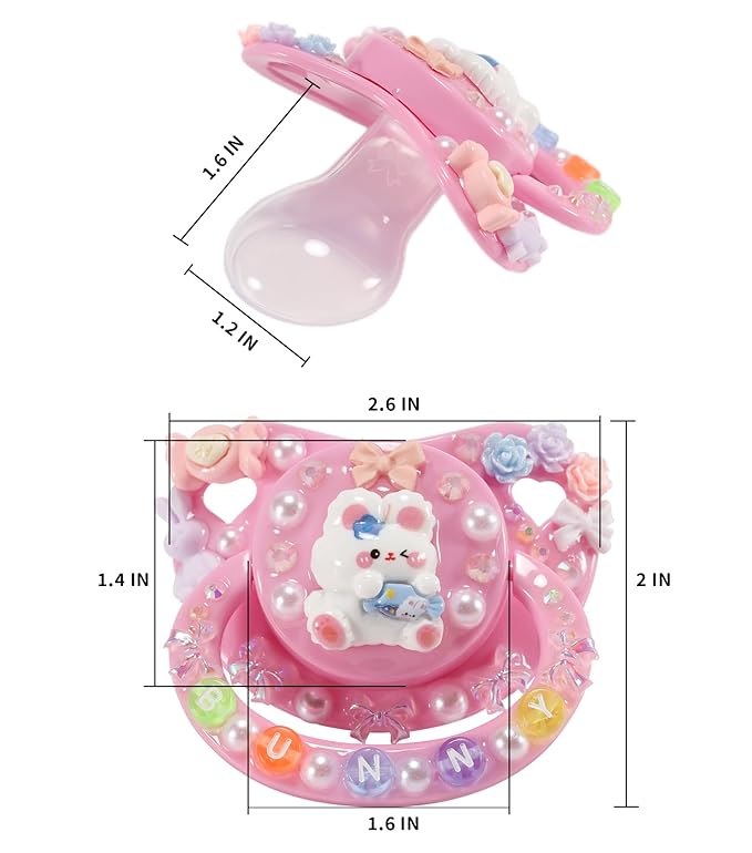 CutiePlusU Adult Sized Pacifier Dummy Big Shield DIY Handmade