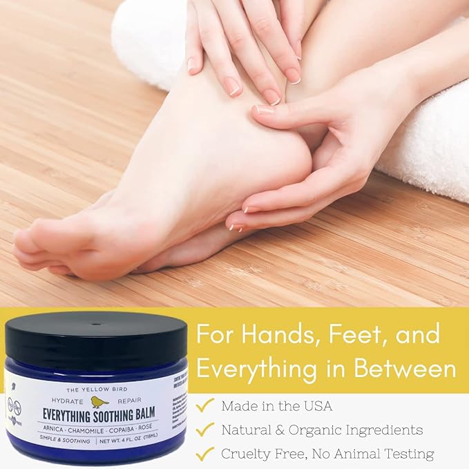 Everything Skin Balm – Organic Multi Purpose Salve & Repair Ointment for Dry Skin, Lips, Hands, Heels & Cuticles | Natural Moisturizer for Cracked, Rough Skin, Rashes, Minor Burns & Baby Diaper Care