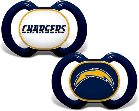Baby Fanatic Pacifier 2-Pack - NFL Los Angeles Chargers - Officially Licensed League Gear