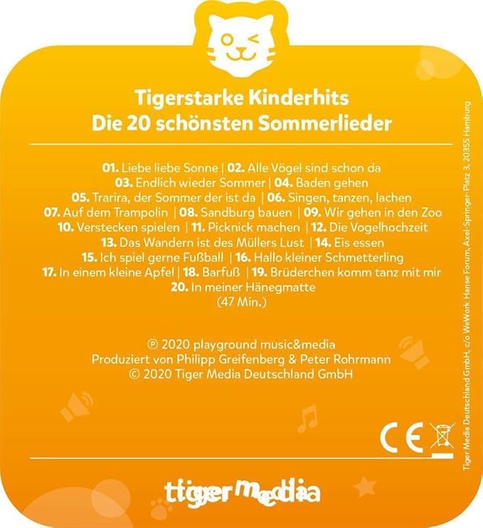 tigercard - Die 20 schönsten Sommerlieder