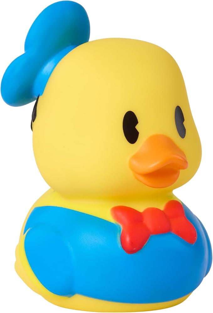 Just Play 3" Rubber Duck Bath Toy - Donald The Duck Collectible