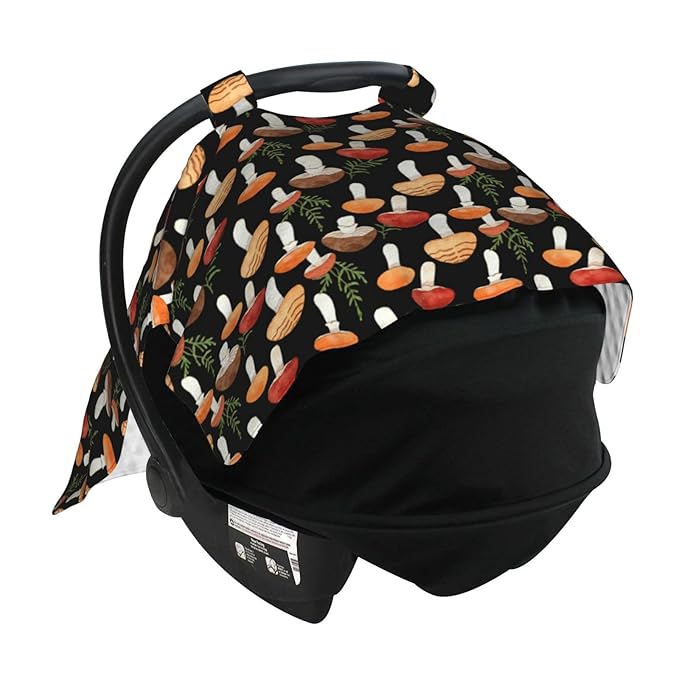 Mushroom Baby Car Seat Canopy Cover Multi Use Shower Gift, Nursing Cover for Mom Nursing Covers, Mushroom Baby Stuff Items