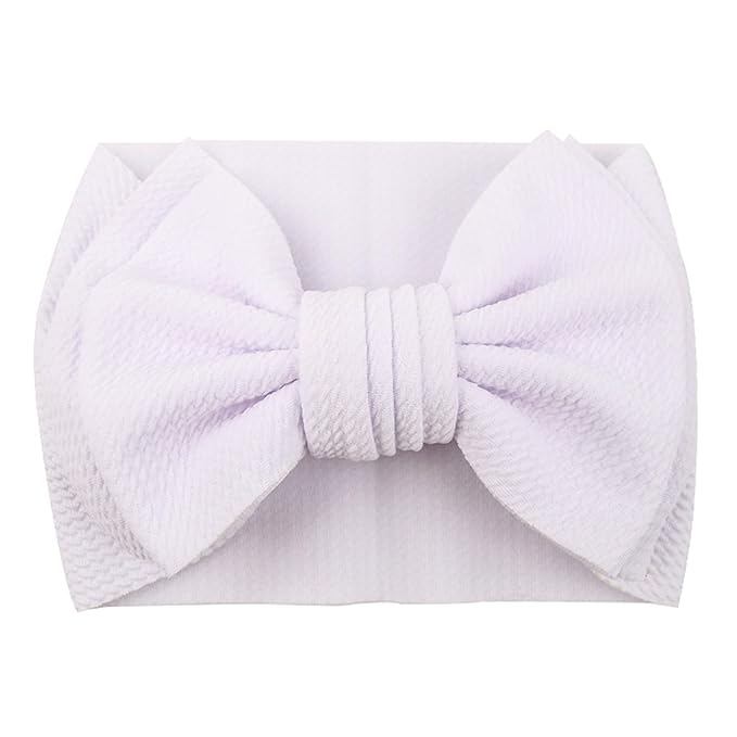 Bows for Baby Girls Headband, Newborn Bows Headbands Baby Hair Bows Hairbands Hair Accessories.(FD104-Yellow White)