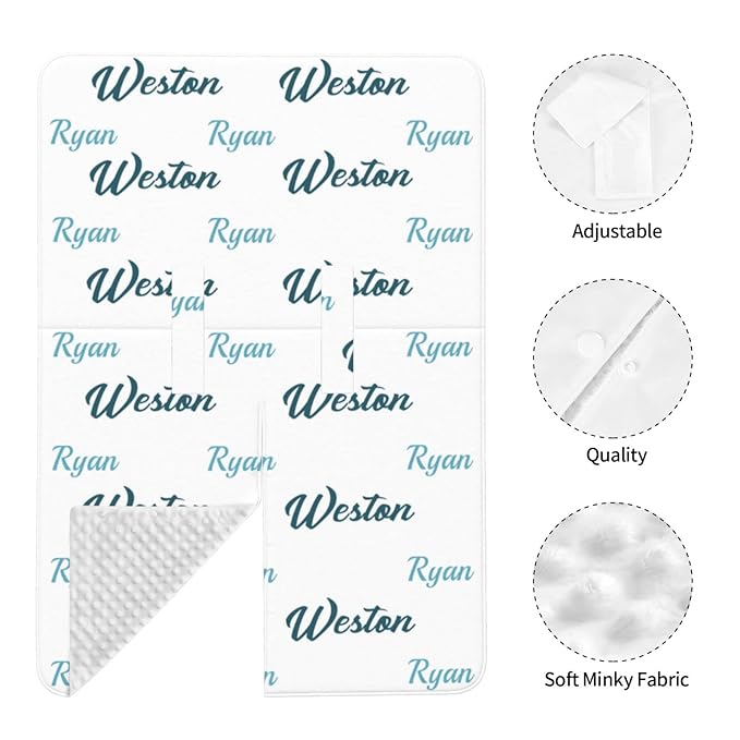 Personalized Baby Car Seat Cover Canopy with Name for Girls Boys Custom Baby Carrier Covers