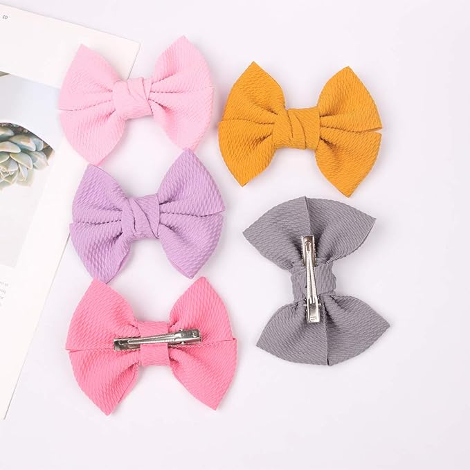 XIMA 15pcs Hair Bow Clips Fabric Princess's Hair Accessories for Baby Girl Toddlers Teens Kids Womens