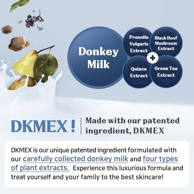 Ceramide Lotion with Donkey Milk | 200ml 6.76 Fl.Oz | Non-Sticky | Hypoallergenic | Deep Moisturization | Anti-Wrinkle | Summer Essentials | Korean Skincare for Sensitive Skin
