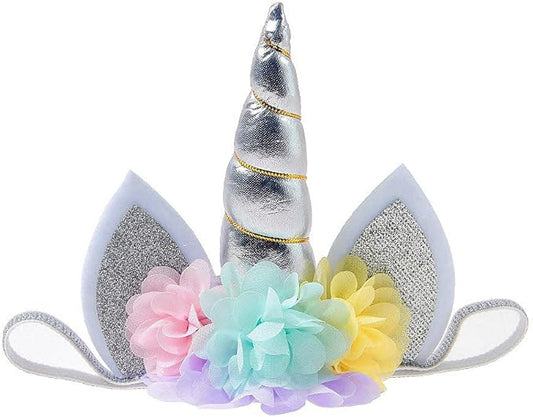 Nishine Baby Elastic Glitter Unicorn Horn Headband Children Unicorn Party Supplies Cosplay Gift