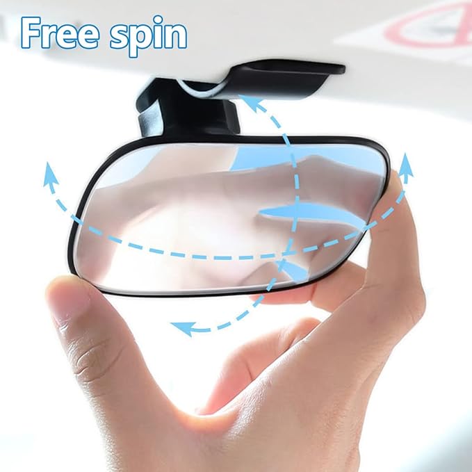 HOTBEST Sanmenxiadongjun Baby Car Mirror Baby Rearview Mirror with Suction Cup & Clip Adjustable Wide View Car Interior Rearview Mirrors for Back Seat Safety Car Seat Mirror for Rear Facing Infant