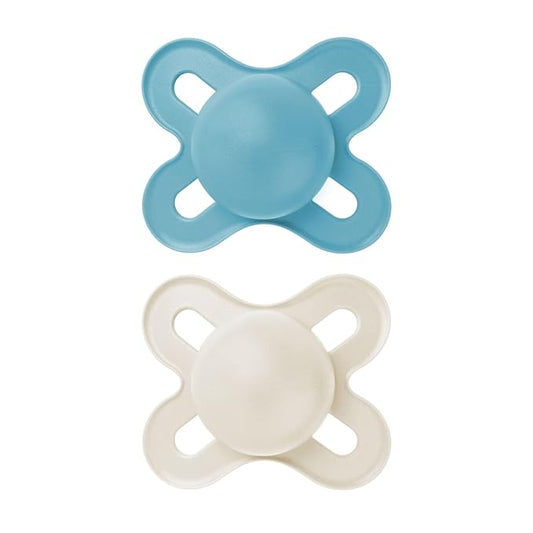 MAM Original Start Matte Baby Pacifiers,Binky for 0-3 Months,BPAFree Silicone Nipple,Easy Clean,Best for Newborn Babies,Developed with Medical Experts,Binkies with Sterilizer Case,2 Count (Pack of 12)