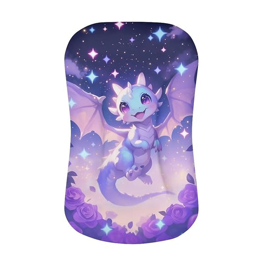 Dragon Baby Lounger Cover for Boys Girls Purple Rose Snuggle Me Lounger Covers Newborn Infant Sleeping Pillow Crib Slipcover 31.5'' x 21.3'' Universal Fit